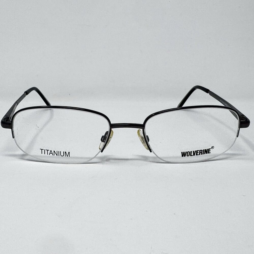 Vintage Wolverine Atlas Gunmetal Titanium Eyeglass Frames 54-19-140 New